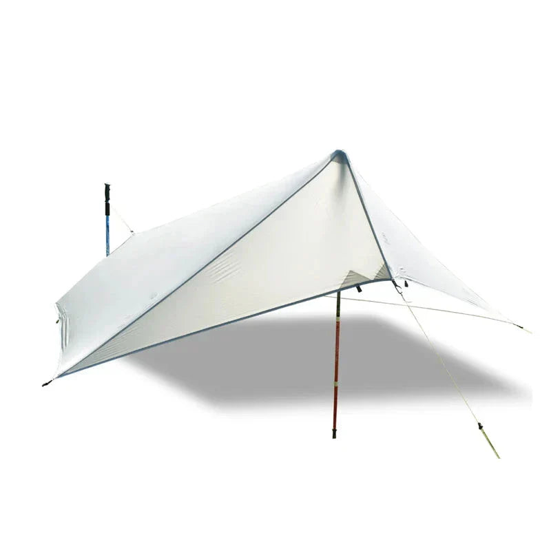 Ultra-Light Waterproof Camping Rainfly Tent Tarp Canopy (White)-2